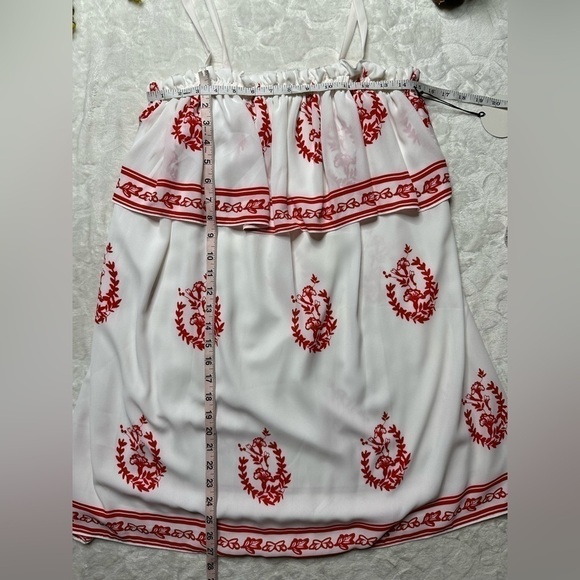Tularosa Desert Moon Sleeveless Mini Dress in White Red Medallion Print NWT Med - Picture 15 of 16